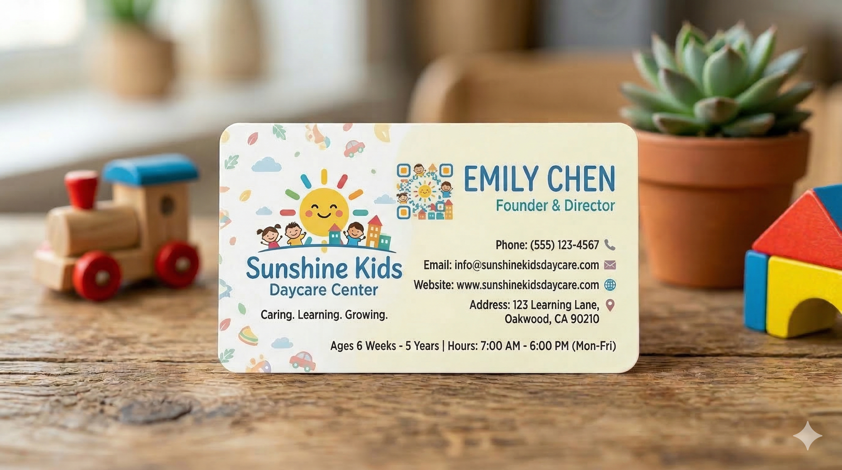 Business Card QR Close-up